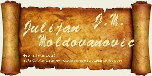 Julijan Moldovanović vizit kartica